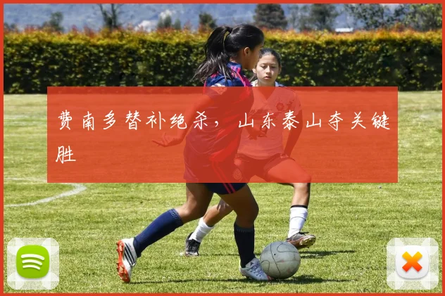 费南多替补绝杀,山东泰山夺关键胜